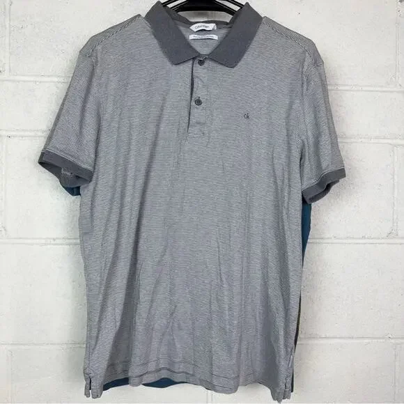 Calvin Klein set of 3 the liquid touch mens short sleeve polo shirts L - Picture 5 of 7